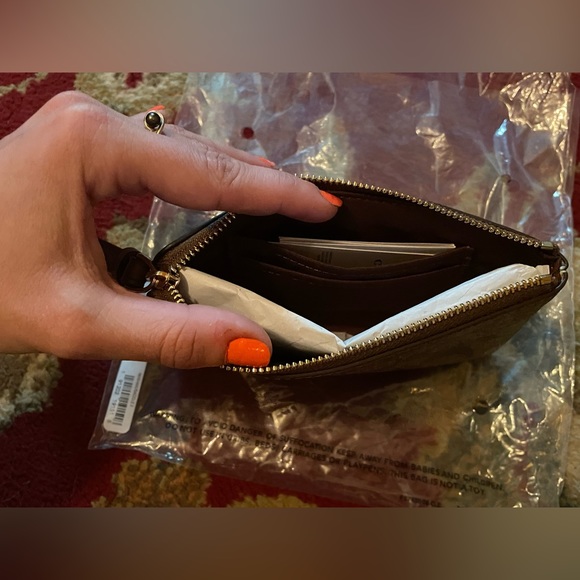Coach Corner Zip Wristlet - Picture 5 of 7